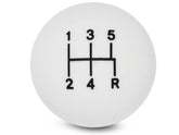 5-Speed Retro Style Shift Knob (Black/White) for Mustang 2005-10 | #41065/66 | Modern Billet - Available from NEMESISUK.COM